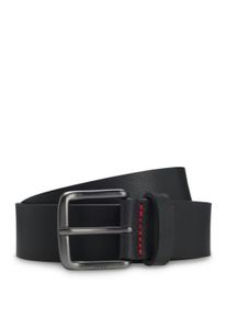 Lederg&uuml;rtel Hugo "Geffrey Sz35", Damen, Gr. 11,5, schwarz 001, Leder, unifarben, G&uuml;rtel Lederg&uuml;rtel, aus B&uuml;ffelleder, MADE IN ITALY