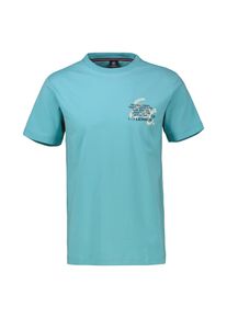 T-Shirt Lerros "T-Shirt mit Brustprint in Gro&szlig;en Gr&ouml;&szlig;en", Herren, Gr. 5XL, coastal blau, 100% Baumwolle, Rundhals, Shirts T-Shirt