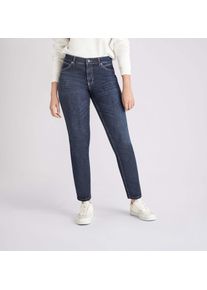 Stretch-Jeans MAC "Melanie", Damen, Gr. 46, L&auml;nge 28, blau (new basic wash), Denim/Jeans, Obermaterial: 98% Baumwolle, 2% Elasthan, figurbetont lang, Jeans Stretch-Jeans, Gerade geschnitten