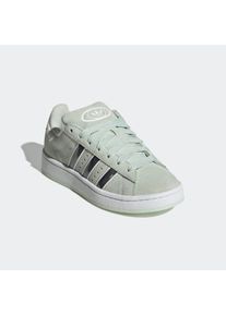 Sneaker adidas originals "CAMPUS 00S F&Uuml;R KINDER", Damen, Gr. 38, linen gr&uuml;n, matte silber, sanftes wei&szlig;, Leder, Synthetik, Schuhe Sneaker, f&uuml;r Kinder & Jugendliche