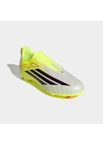 Fu&szlig;ballschuh adidas Performance "F50 LEAGUE LACELESS FG/MG KIDS", Kinder, Gr. 31, team solar gelb 2, core schwarz, lucid rot, Synthetik, Textil, Schuhe Fu&szlig;ballschuh, f&uuml;r viele verschiedene B&ouml;den geeignet, f&uuml;r Kinder & Jugendliche