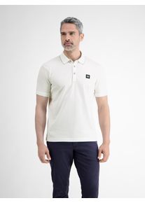 Poloshirt Lerros "Poloshirt f&uuml;r Herren, sportiv und bequem", Herren, Gr. L, wei&szlig; (broken wei&szlig;), 97% Baumwolle, 3% Elasthan, ohne Ausschnitt, Shirts Poloshirt