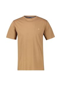 T-Shirt Lerros "Basic T-Shirt in Grossen Gr&ouml;ssen", Herren, Gr. 6XL, light coffee, 100% Baumwolle, Rundhals, Shirts T-Shirt