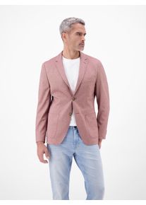 Jerseysakko Lerros "Jerseyblazer in Strickoptik", Herren, Gr. 25, maple rot, 82% Polyester, 11% Viskose, 7% Elasthan, Sakkos Jerseysakko
