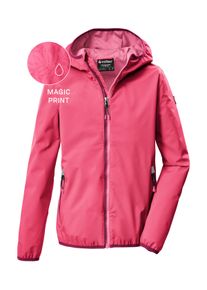 Funktionsjacke Killtec "KOS 156 GRLS JCKT", Kinder, Gr. 164, pink, Obermaterial: 100% Polyester;Futter: 100% Polyester, Jacken Funktionsjacke, Wind- und wasserdichte M&auml;dchenjacke mit Magic Print