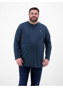 Sweatshirt Lerros "Serafino-Langarmshirt f&uuml;r Herren", Herren, Gr. 5XL, blau (classic navy), 100% Baumwolle, Sweatshirts Sweatshirt