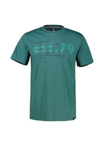 T-Shirt Lerros "T-Shirt mit Brustprint, Grosse Gr&ouml;ssen", Herren, Gr. 3XL, soft teal, 100% Baumwolle, Rundhals, Shirts T-Shirt