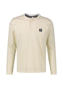 Sweatshirt Lerros "Serafino-Langarmshirt f&uuml;r Herren", Herren, Gr. 5XL, foam wei&szlig;, 100% Baumwolle, Sweatshirts Sweatshirt