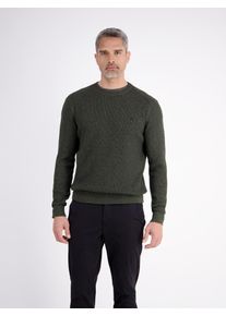 Strickpullover Lerros "Herren Strickpullover in Strukturqualit&auml;t", Damen, Gr. M, nordic olive, 100% Baumwolle, Rundhals, Pullover Strickpullover