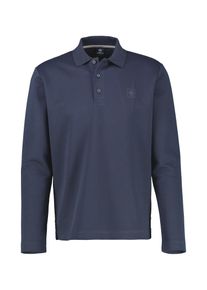 Langarmshirt Lerros "Langarm-Poloshirt, sportiv und modisch", Herren, Gr. S, classic navy, 85% Baumwolle, 13% Polyester, 2% Elasthan, Shirts Langarmshirt