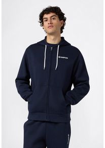 Kapuzensweatjacke Champion "Graphic Full Zip Hoodie", Herren, Gr. L (52/54), nny, Obermaterial: 55% Baumwolle, 45% Polyester, Sweatjacken Kapuzensweatjacke, mit Kapuze, f&uuml;r Alltag, aus Baumwolle und Polyester