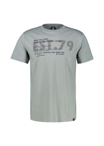 T-Shirt Lerros "T-Shirt mit Brustprint, Grosse Gr&ouml;ssen", Herren, Gr. 3XL, storm grau, 100% Baumwolle, Rundhals, Shirts T-Shirt