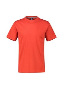 T-Shirt Lerros "Basic T-Shirt in Grossen Gr&ouml;ssen", Herren, Gr. 5XL, scandinavian rot, 100% Baumwolle, Rundhals, Shirts T-Shirt