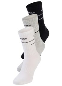 Basicsocken BOSS "3P QS Rib Line VB", Damen, Gr. 43-46, open miscellaneous 960, Materialmix, gemustert, elastisch, Socken Basicsocken