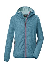 Funktionsjacke Killtec "KOS 163 GRLS JCKT", Kinder, Gr. 128, blau, Obermaterial: 100% Polyester;Futter: 100% Polyester, Jacken Funktionsjacke, Leichte, wasserdichte M&auml;dchenjacke mit reflektierenden Elementen