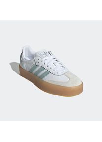 Sneaker adidas originals "SAMBAE", Damen, Gr. 39, gr&uuml;n (cloud wei&szlig;, wonder blau, sanftes wei&szlig;), Leder, Schuhe Sneaker, Topseller