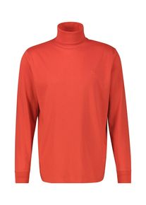 Sweatshirt Lerros "Langarmshirt mit Rollkragen in &Uuml;bergr&ouml;&szlig;en", Herren, Gr. 5XL, rot (scandinavian rot), 100% Baumwolle, Sweatshirts Sweatshirt