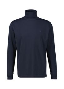Sweatshirt Lerros "Langarmshirt mit Rollkragen in &Uuml;bergr&ouml;&szlig;en", Herren, Gr. 4XL, blau (classic navy), 100% Baumwolle, Sweatshirts Sweatshirt