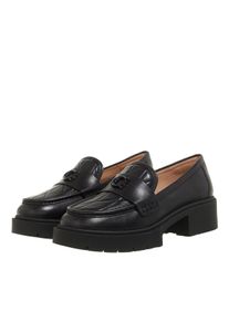 Coach Loafer - Leah Quilted Leather Loafer - Gr. 36 (EU) - in Schwarz - f&uuml;r Damen