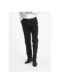 Anzughose LINDBERGH "Anzughose Modern Fit", Herren, Gr. 28, schwarz, Obermaterial: 58% Wolle, 38% Polyamid, 4% Elasthan, unifarben, normal, Hosen Anzughose