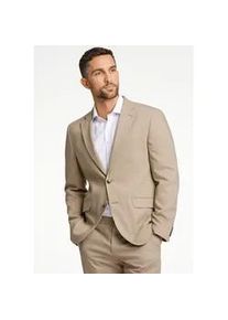 Anzugsakko LINDBERGH "Anzugjacke Modern Fit", Herren, Gr. 56, beige (lt sand mel), Obermaterial: 54% Polyester, 44% Wolle, 2% Elasthan; Futter: 95% Polyester, 5% Elasthan, Sakkos
