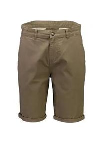 Chinoshorts LINDBERGH "Chino-Shorts Relaxed Fit", Herren, Gr. M, deep stone, Obermaterial: 98% Baumwolle, 2% Elasthan, unifarben, relaxed fit, Hosen Chinoshorts