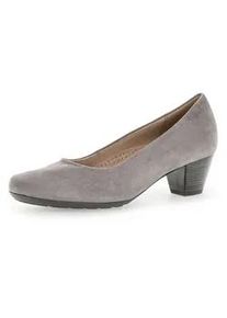 Pumps Gabor "Eleganter Pump", Damen, Gr. 39, grau, Schuhe Pumps