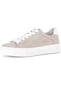 Sneaker Gabor "Sneaker low", Damen, Gr. 38,5, beige, Schuhe Sneaker