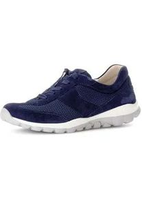 Sneaker Gabor "Sneaker low", Damen, Gr. 38, blau, Schuhe Sneaker