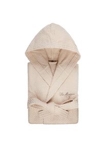 Bademantel Grain DE Riz, Beige, Textil, Abstraktes, 42x5x35 cm, Textiles Vertrauen - Oeko-Tex&reg;, hochwertige Qualit&auml;t, Badtextilien, Badem&auml;ntel, Badem&auml;ntel Damen