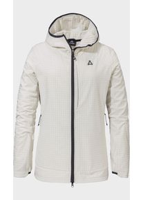 Sch&ouml;ffel Fleecejacke SCH&Ouml;FFEL "Fleece Hoody Style Enixa WMN", Damen, Gr. 40, 9040, natur, Oberstoff: 92% Polyester, 8% Elasthan, regular fit, hoch geschlossener Ausschnitt, Jacken Fleecejacke