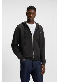 Kapuzensweatjacke Hugo, Damen, Gr. XXL, schwarz001, Sweatware, Obermaterial: 100% Baumwolle, unifarben, relaxed fit normal, Rundhals, B&uuml;ndchen, Sweatjacken Kapuzensweatjacke, Relaxed Fit, Kapuze, Taschen