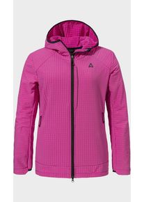 Sch&ouml;ffel Fleecejacke SCH&Ouml;FFEL "Fleece Hoody Style Enixa WMN", Damen, Gr. 40, 3305, pink, Oberstoff: 92% Polyester, 8% Elasthan, regular fit, hoch geschlossener Ausschnitt, Jacken Fleecejacke