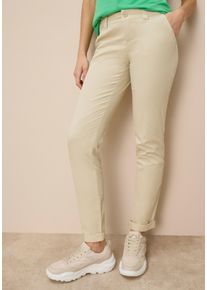 Chinohose AJC, Damen, Gr. 46, N-Gr, beige, Web, , unifarben, bequem lang, Hosen Chinohose, in l&auml;ssiger Form mit Pattentaschen, Topseller