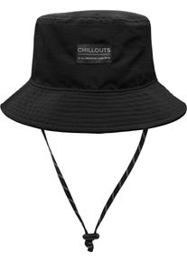 Fischerhut Chillouts "Pasay Hat", Herren, Gr. S, schwarz, Kunstfaser, unifarben, H&uuml;te Fischerhut, formbest&auml;ndig, elastisch, langlebig, fixierbar f&uuml;r sicheren Halt