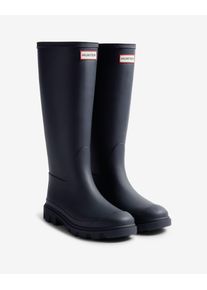 Gummistiefel Hunter "UNISEX DOWNPOUR TALL BOOT", Damen, Gr. 41, Hunter navy, Gummi, Schuhe Gummistiefel, wasserdicht