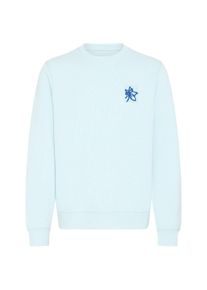 Longpullover Blend "Sweater BHFelica", Herren, Gr. S, blau (winter, sky), Obermaterial: 100% Baumwolle CO., Pullover Longpullover