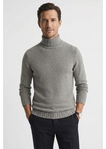 Strickpullover Cinque "CIZINO", Herren, Gr. L, braun, Strick, Obermaterial: 80% Baumwolle, 16% Polyamid, 4% Elasthan, regular fit normal, hoch geschlossener Ausschnitt, eingesetzt B&uuml;ndchen, Pullover Strickpullover, regular fit, Rollkragen