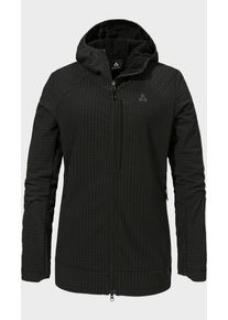 Sch&ouml;ffel Fleecejacke SCH&Ouml;FFEL "Fleece Hoody Style Enixa WMN", Damen, Gr. 38, 9990, schwarz, Oberstoff: 92% Polyester, 8% Elasthan, regular fit, hoch geschlossener Ausschnitt, Jacken Fleecejacke