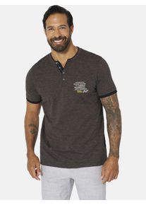 T-Shirt Jan Vanderstorm "T-Shirt SEPPOR", Herren, Gr. 5XL, schwarz, Obermaterial: 100% Baumwolle CO., Shirts T-Shirt