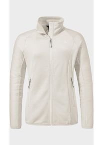 Sch&ouml;ffel Fleecejacke SCH&Ouml;FFEL "Fleece Jk Style Cascata WMS", Damen, Gr. 40, beige (9040, natur), Oberstoff: 94% Polyester, 6% Elasthan, regular fit, hoch geschlossener Ausschnitt, Jacken Fleecejacke