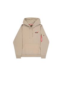 Hoodie Alpha Industries "NASA Orbit Hoodie", Herren, Gr. XL, beige (vintage sand), Obermaterial: 80% Baumwolle, 20% Polyester, regular fit, Sweatshirts Hoodie
