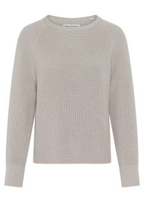 Marc O'Polo Strickpullover MARC O'POLO, Damen, Gr. XL, linen beige, Strick, Obermaterial: 100% Baumwolle, Rundhals, B&uuml;ndchen, Pullover Strickpullover