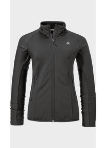 Sch&ouml;ffel Fleecejacke SCH&Ouml;FFEL "Fleece Jk Style Cascata WMS", Damen, Gr. 44, schwarz (9990, schwarz), Oberstoff: 94% Polyester, 6% Elasthan, regular fit, hoch geschlossener Ausschnitt, Jacken Fleecejacke