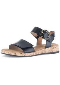 Riemchensandale Gabor "Riemchensandale", Damen, Gr. 35, schwarz, Schuhe Riemchensandale