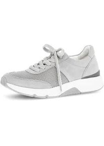 Sneaker Gabor "Sneaker low", Damen, Gr. 37,5, grau, Schuhe Sneaker