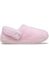 Clog Crocs "Classic Cozzzy Slipper", Damen, Gr. 38, rosa, CrosliteTM, Textil, Schuhe Clog, Hausschuh, mit kleiner Plateausohle