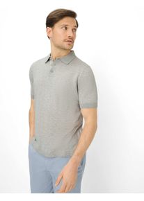 Brax Herren Polo Style PASCAL platin, hellgrau, Gr. L