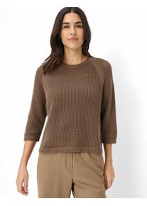 Brax Damen Strickpullover Style NALA mocha brown, dunkelbraun, Gr. 36