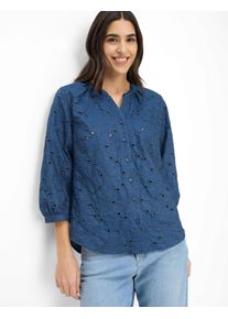 Brax Damen Bluse Style VELIA indigo mood, Blau, Gr. 36